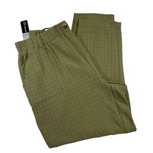 SOHO Apparel Pull-On Olive Relaxed Pants Sz L Slacks